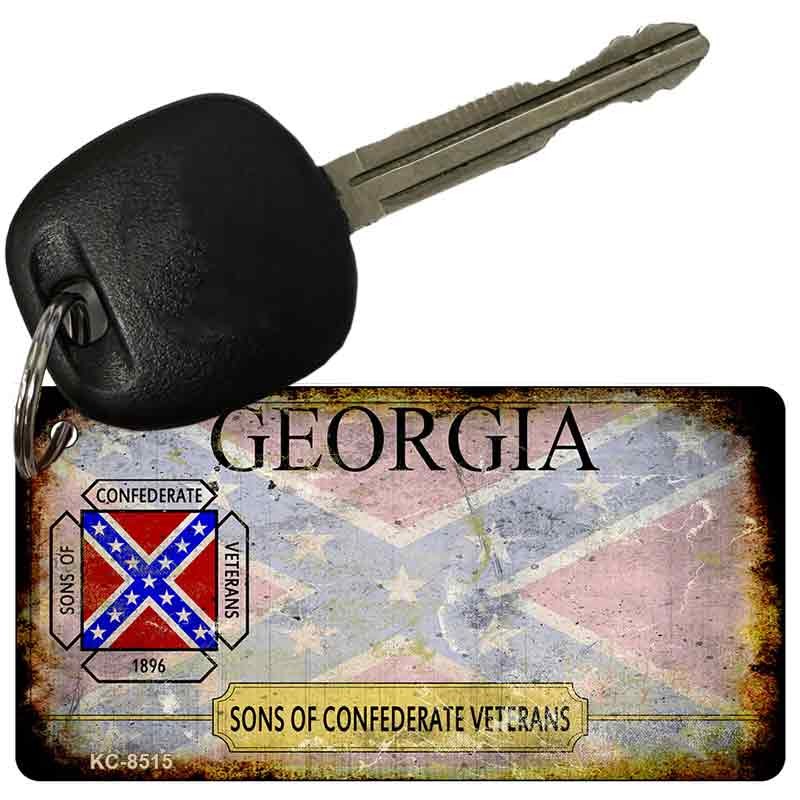 Georgia Rusty State Key Chain