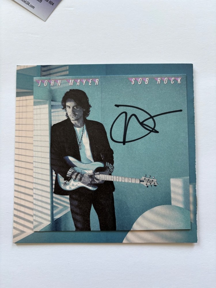 JOHN MAYER SIGNED SOB ROCK CD INSERT FRAMED SINGER DEAD COMPANY CONTINUUM JSA