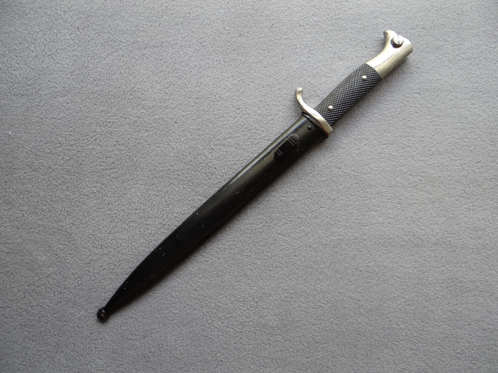 German WKC Knight Head Dress Bayonet with Metal Scabbard, WWII