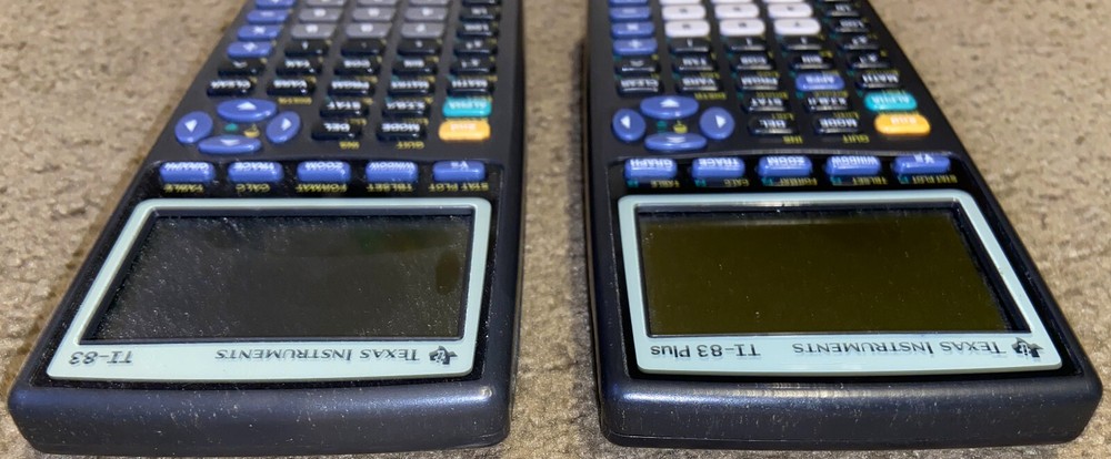 2x Texas Instruments TI-83 and 83 Plus Graphing Calculators - Do Not Work - Read