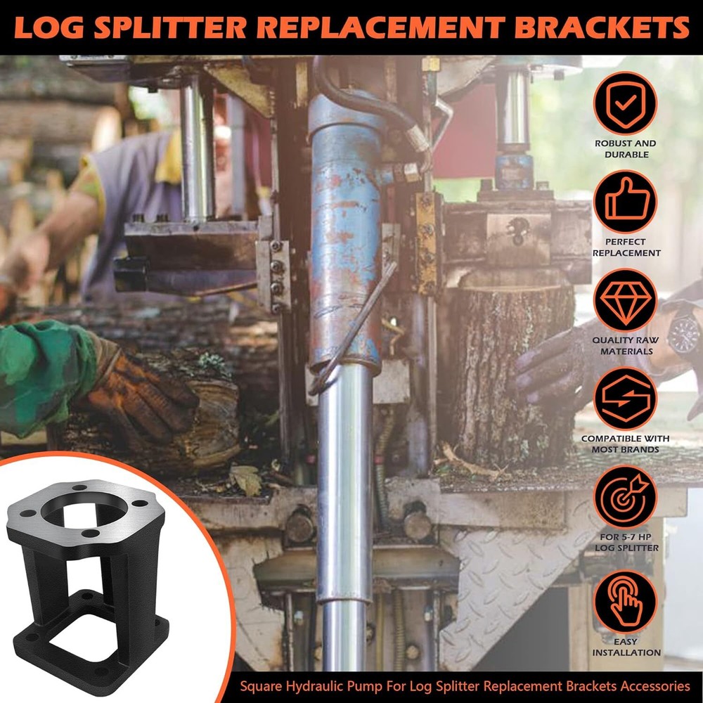 Log Splitter Hydraulic Pump Mount for 5-7 Hp Engines Replacement Brackets