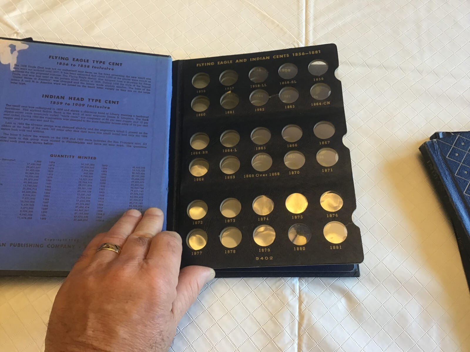 Fancy Whitman Classic Album #9402 Flying Eagle & Indian Head Cents 1856-1909