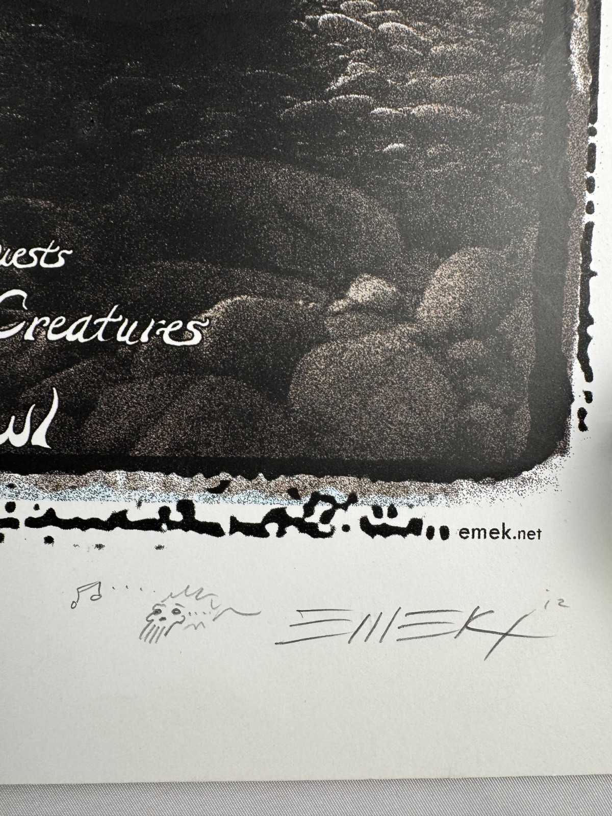 Bon Iver 2012 Emek Santa Barbara Signed Screenprint Concert Poster AP