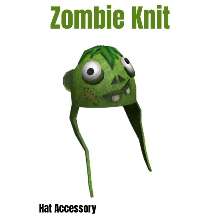 Roblox Zombie Knit Toy Code - Hat - Get it Fast within 24hr