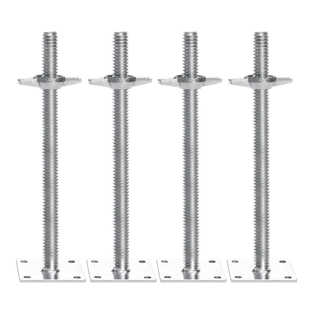 4-Pack Adjustable Leveling Jacks Solid Screw for Baker-Style Scaffolding