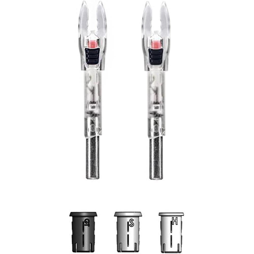 Nockturnal Shift Universal Size Red Lighted Nock 2-Pack