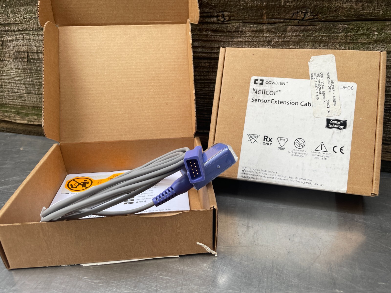 (ONE) OEM Genuine Nellcor DEC-8 SpO2 Extension Cable 8ft