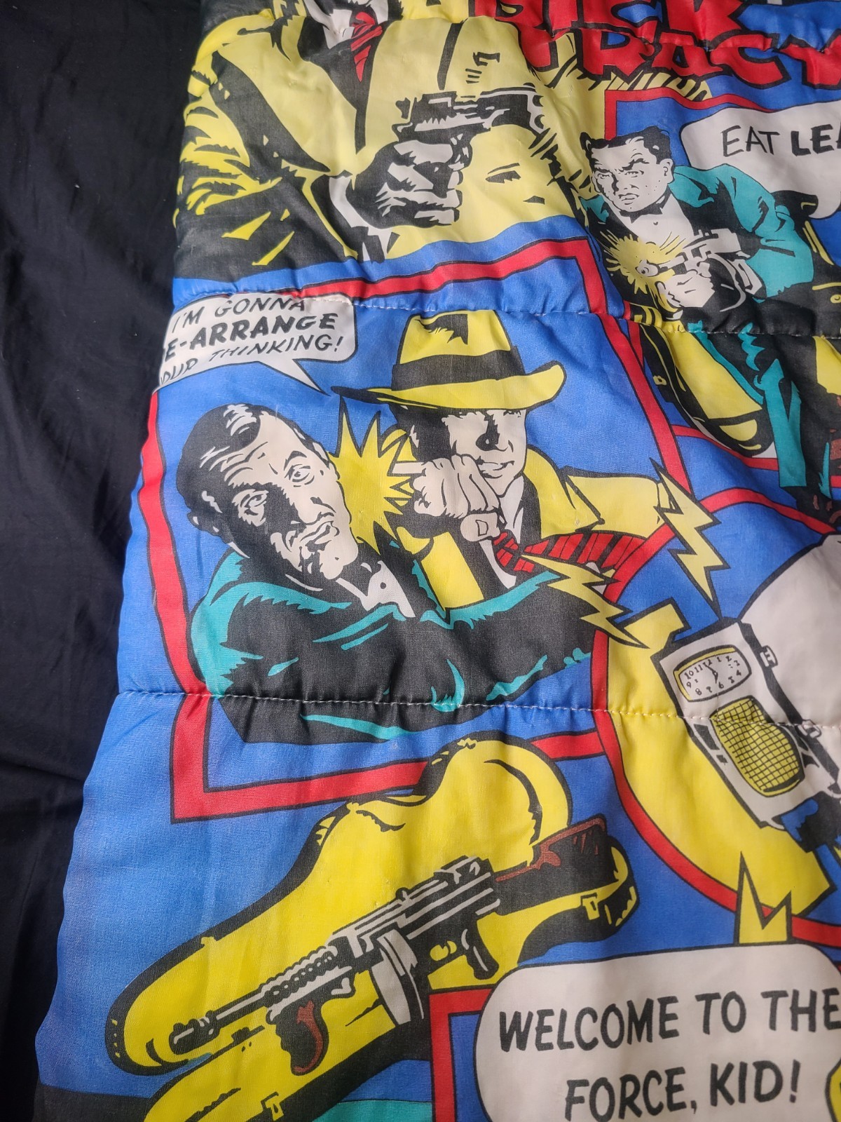 Vintage Disney 90's Made In USA Dick Tracy Movie Youth Kids Sleeping Bag 55x29