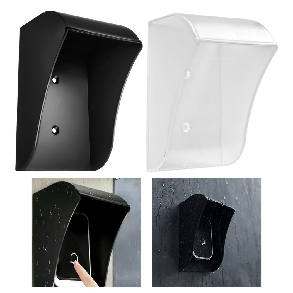 Plastic Waterproof Doorbell Cover Rainproof Protector Case for Store Entryways
