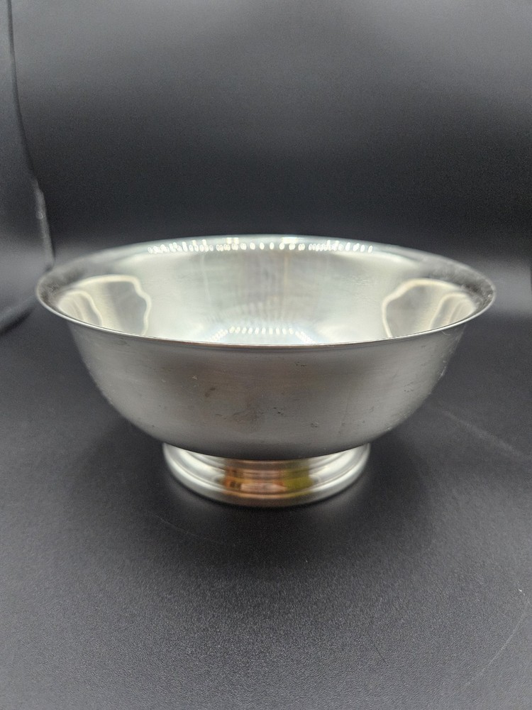 Vintage Gorham Electrum Plate 8" Diameter Footed Bowl YC780