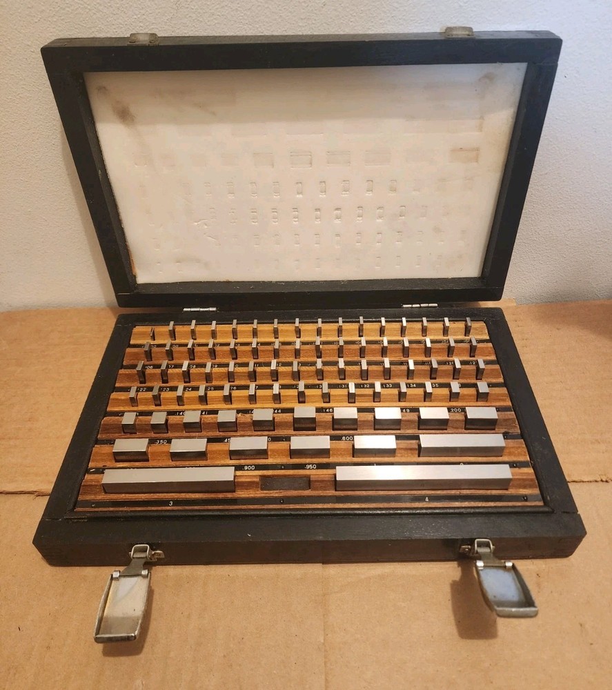 Complete Precise 81 Piece Rectangular Gage Block Set Grade AS-2 (B) - 100-810