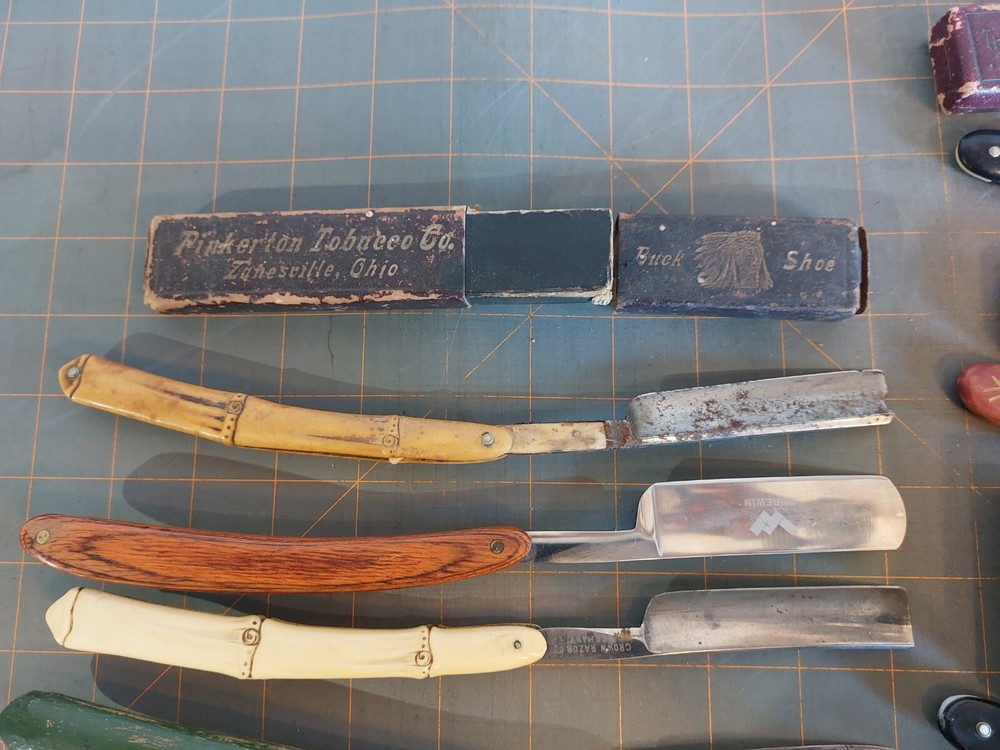 Vintage straight razors lot