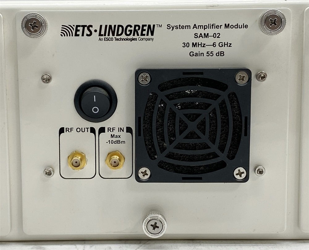ETS Lindgren SAM-01 SAM-02 System Amplifier RF Module w/ Rack Mount Bracket