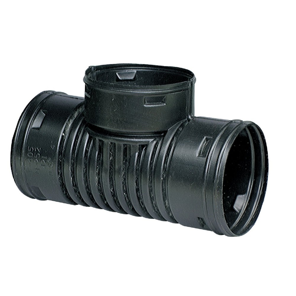 Advanced Drainage Systems 3 In. Plastic Corrugated Tee 0321AA Advanced Drainage