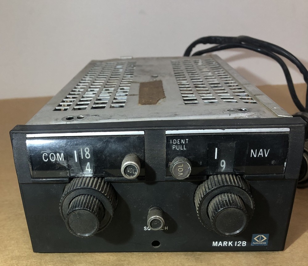 Narco Mark12B Nav/Comm Transmitter Receiver Untested - Parts