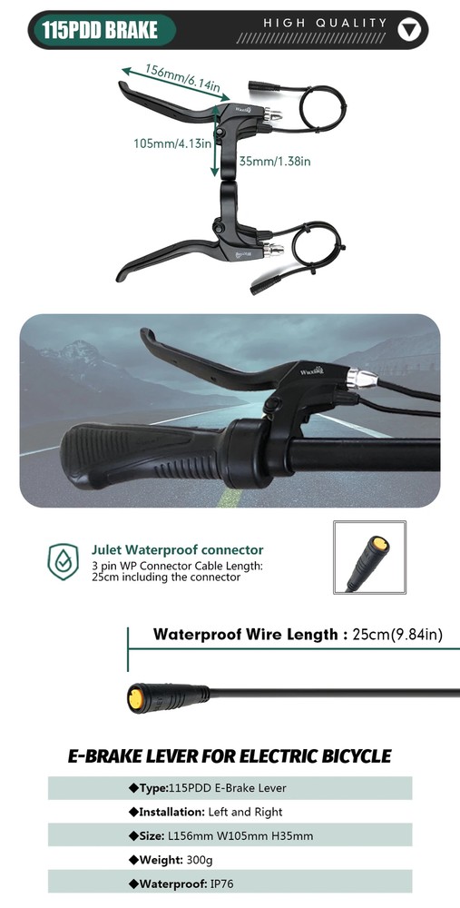 36V 48V 15A Controller Waterproof Conversion Kit with Display Throttle PAS 1T4