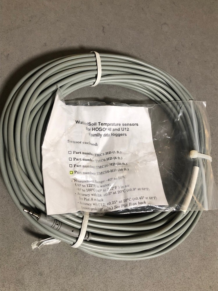 Onset TMC50-HD Series Temperature Sensor 50 Ft Length