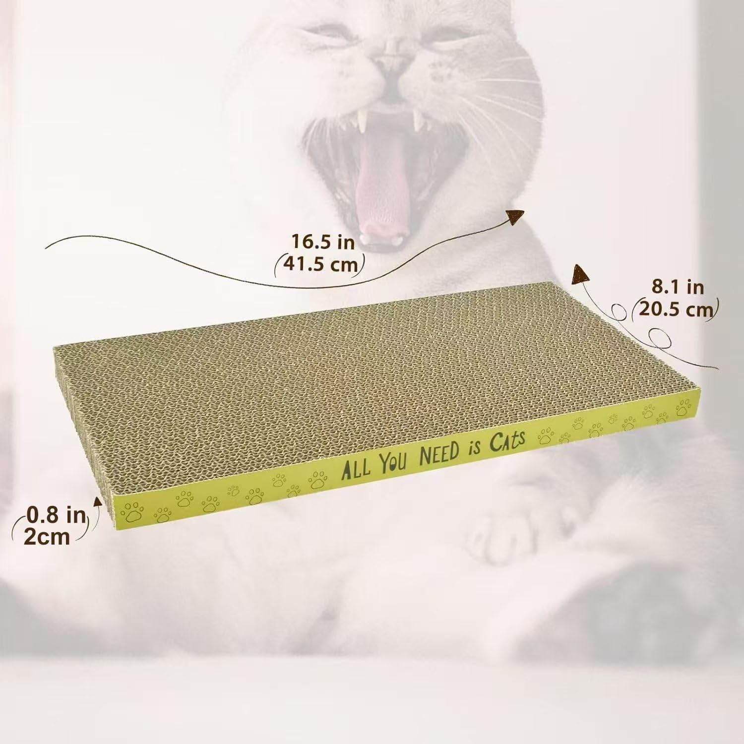 3 Pack Cardboard Cat Scratcher Pads Cat Scratching Board for Indoor