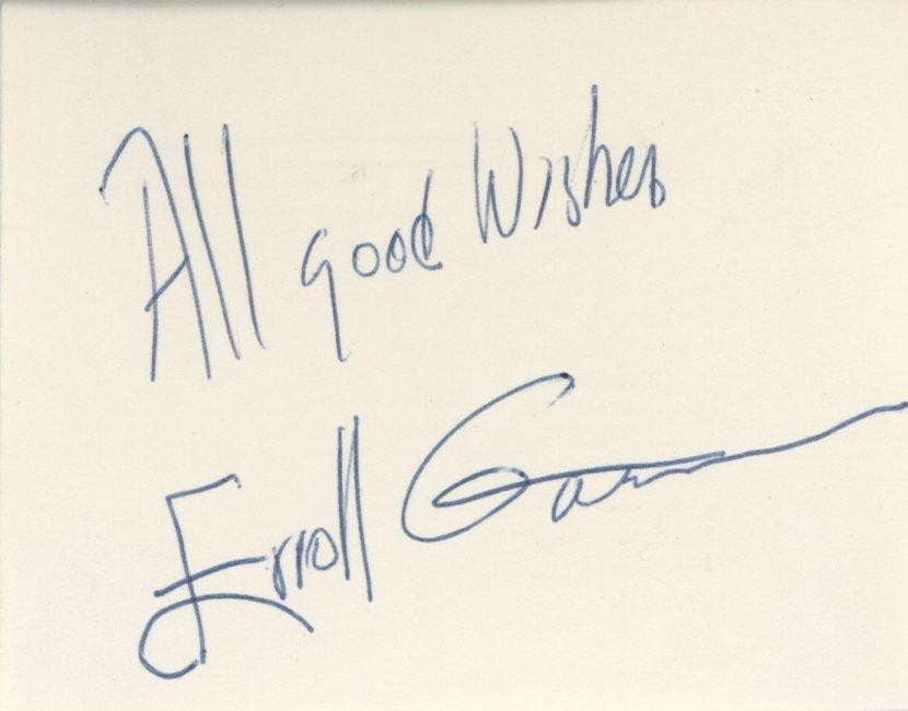 Erroll Garner-Vintage Signed Card