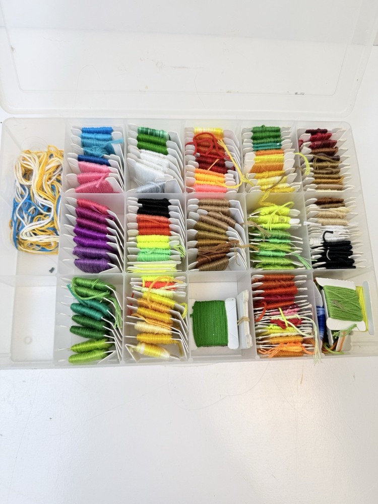 NEEDLEWORK THREAD AND CONTAINER