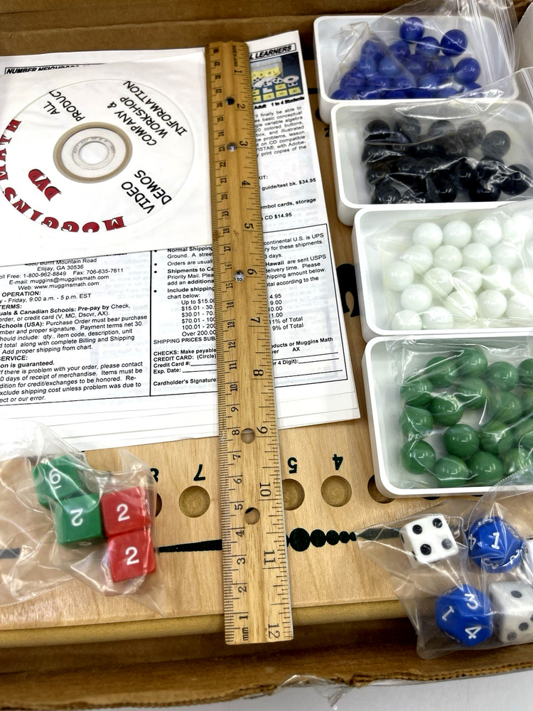 VTG Muggins Oops Algebra Analytical Math Learning Math Games Complete With CD
