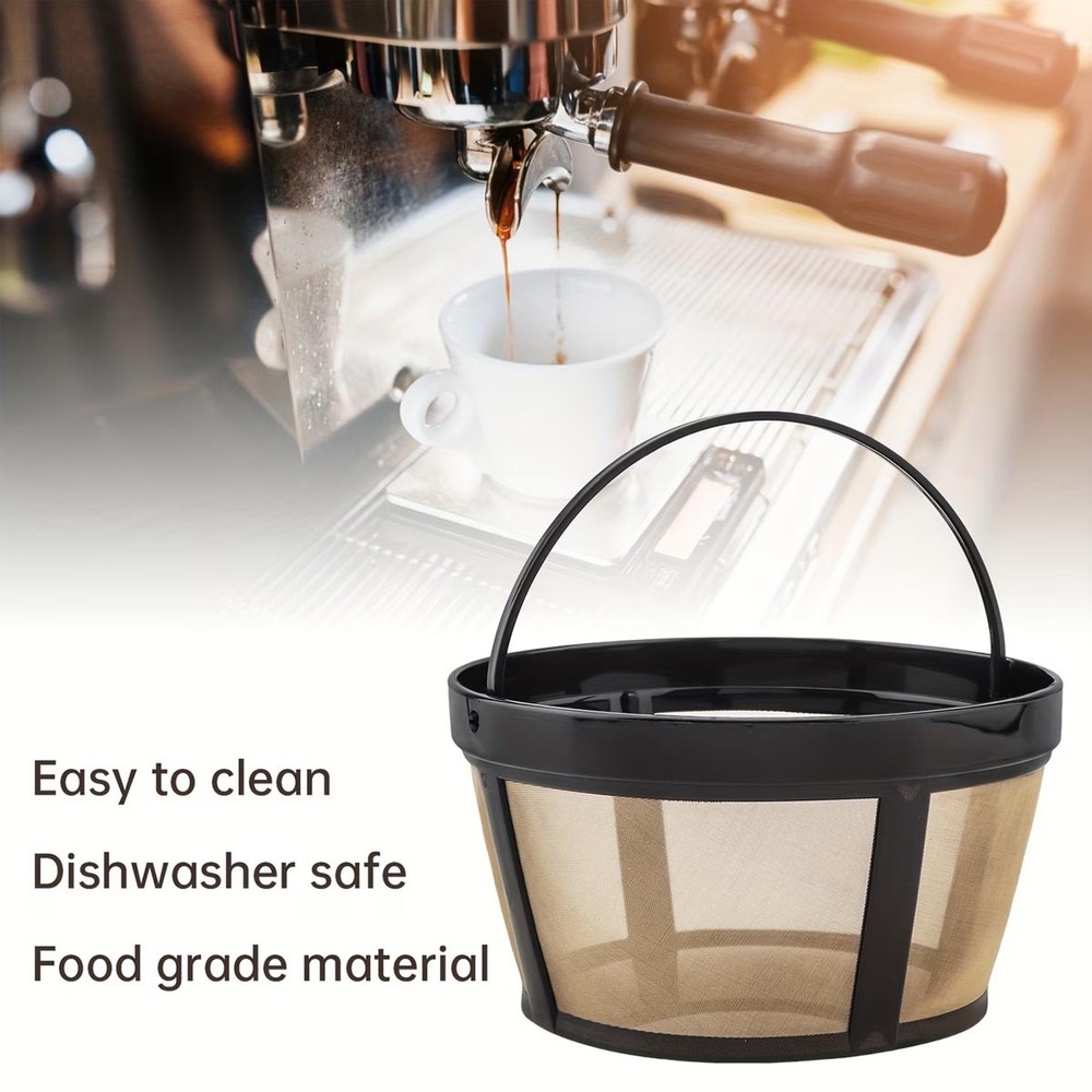 Reusable 8-12 Cup Basket Coffee Filter for Mr Coffee Machine and Makers