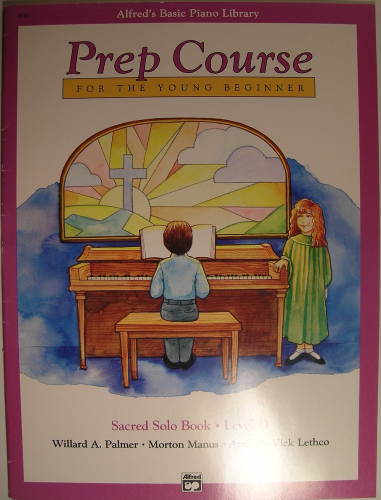 New Alfred's Basic Prep Course Young Beginner Piano Music Sacred Solo Bk Level D