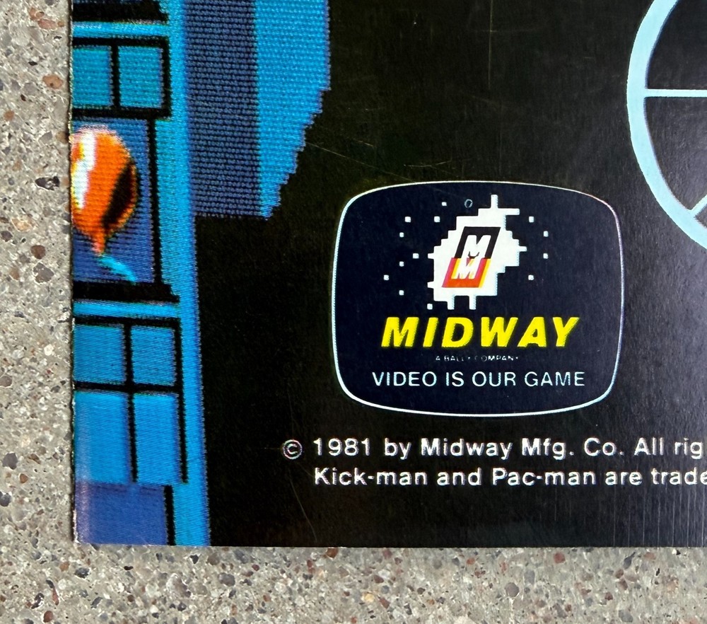 Kick-Man Original Arcade Flyer | 1981 Midway | Excellent Condition