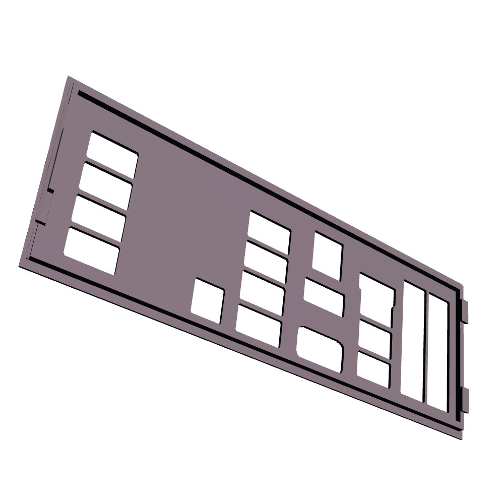 Asus Z87 Sabertooth I/O Shield, 3D Printed, IO Backplate