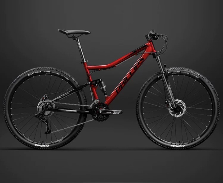 Philips soft tail mountain bicycle dual shock absorption speed change to work