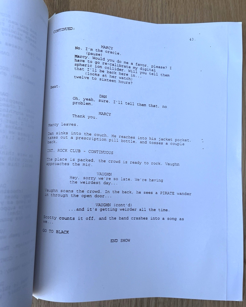 2000 Dead Last Television TV Original Pilot Episode Script Submission Statement