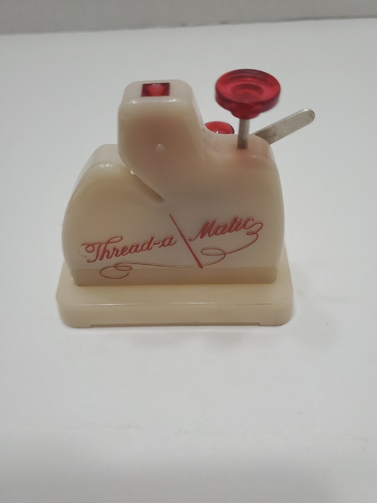 VINTAGE NELPIN THREAD-A MATIC AUTOMATIC NEEDLE THREADER MODEL #72 WITH BOX