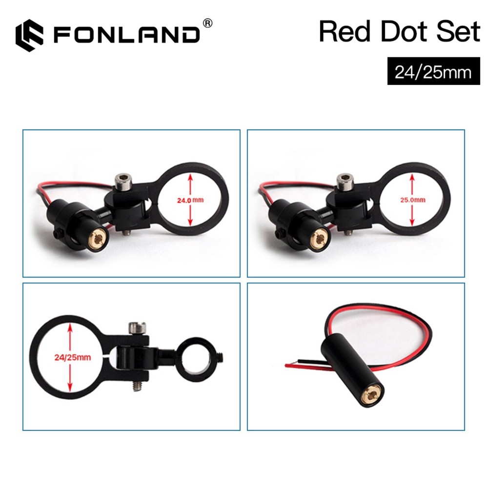 Diode Module Red Dot Set Positioning DC 5V 25mm for Laser Engraving Cutting Head