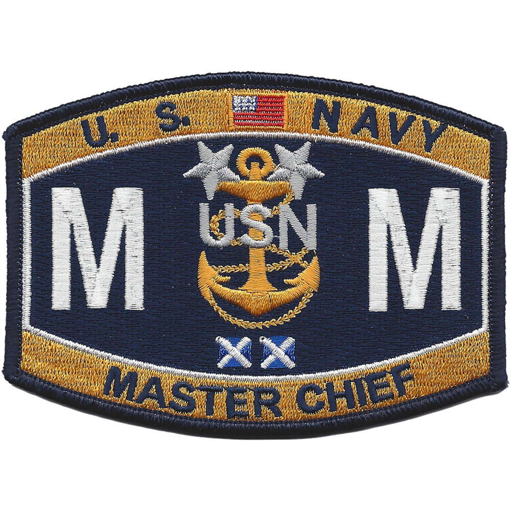 MMCM Master Chief Machinist Mate Rating Patch