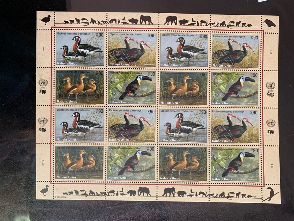 UNITED NATIONS, Geneva # 407 - 410 Pane MNH