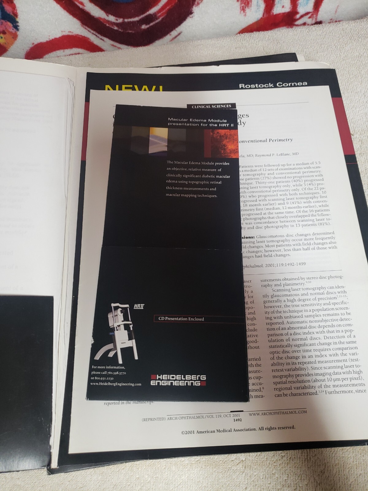 Heidelberg Engineering HRT 2 Manual Information Plus Disc