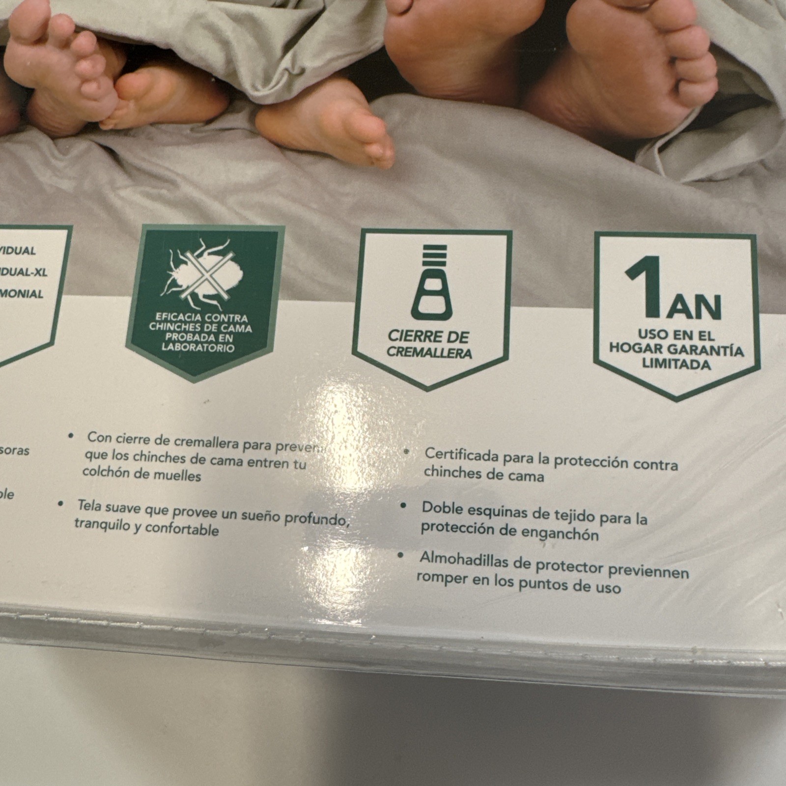 Lock-Up Queen Box Spring Total Encasement Cover Protector Bed Bug Protection JT