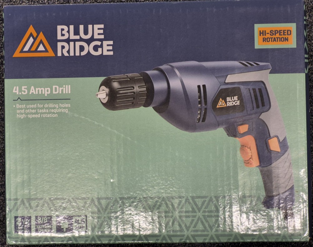 Blue Ridge Tools 4.5 Amp Power Hand Drill (BR3003U)