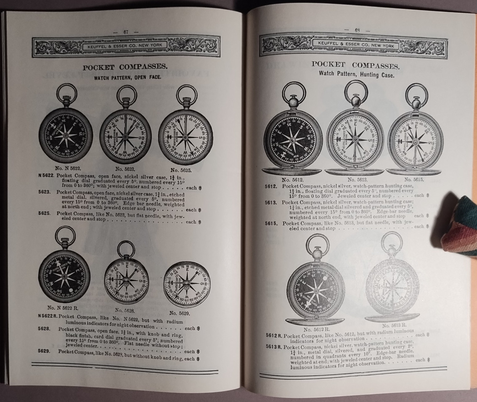1926 Keuffel & Esser K&E Measuring Tape Folding Rule Catalog + Ink Blotter B6-26