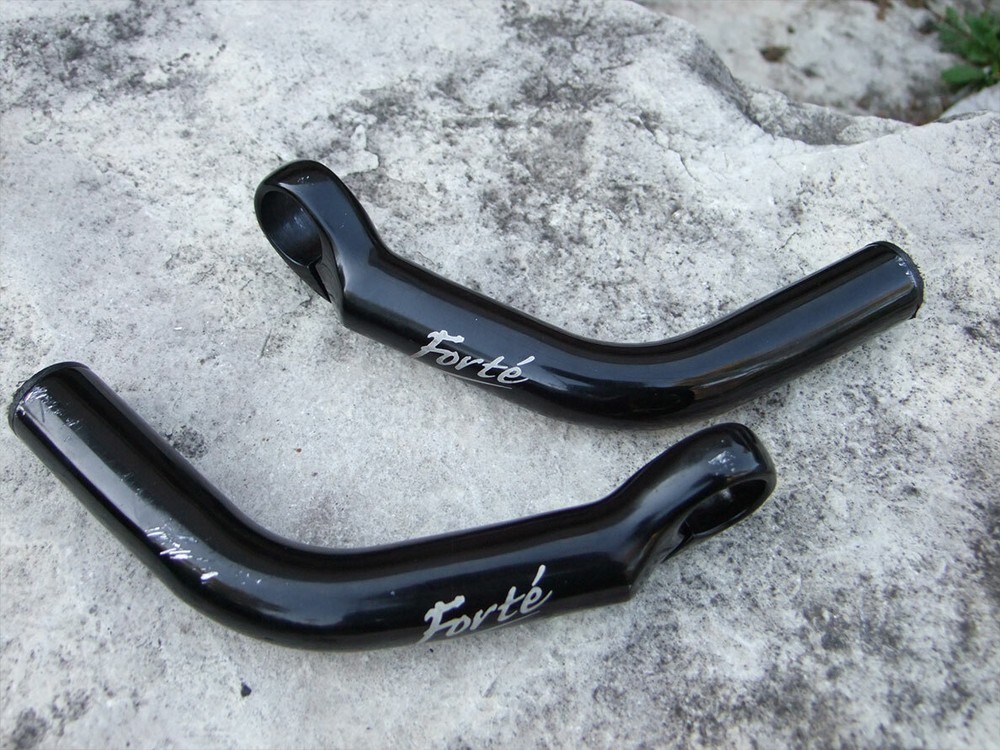 Forte Bicycle Handlebar Ends, One Pair, Black