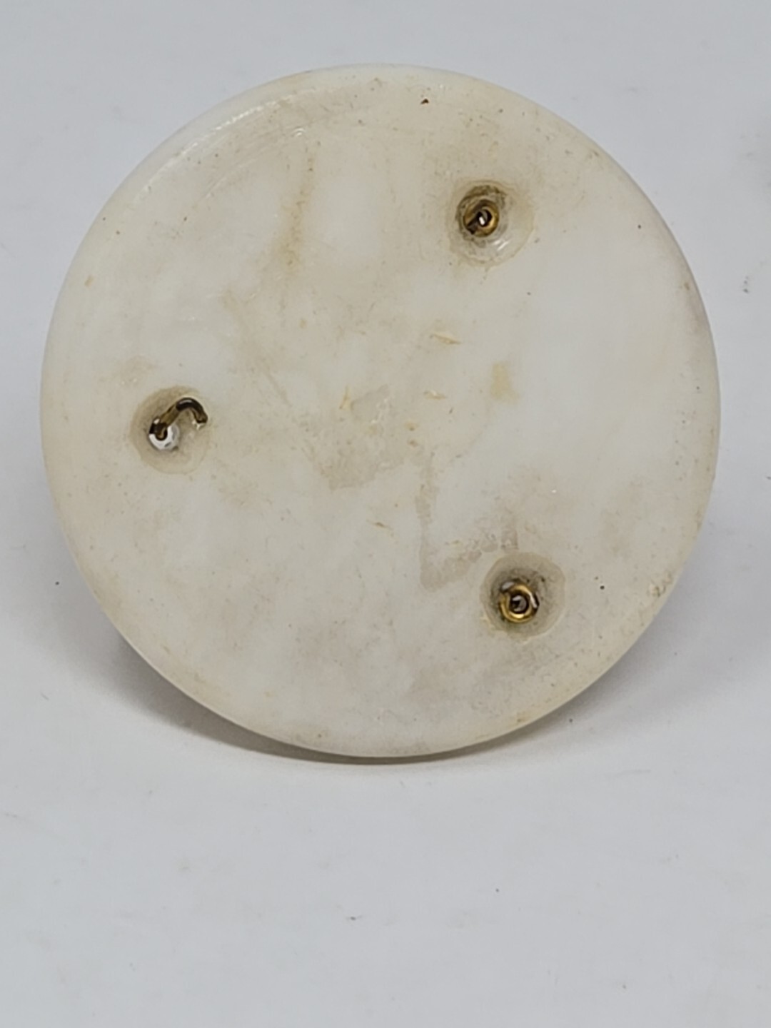 19th Century Marble, Porcelain & Brass French Made Inkwell