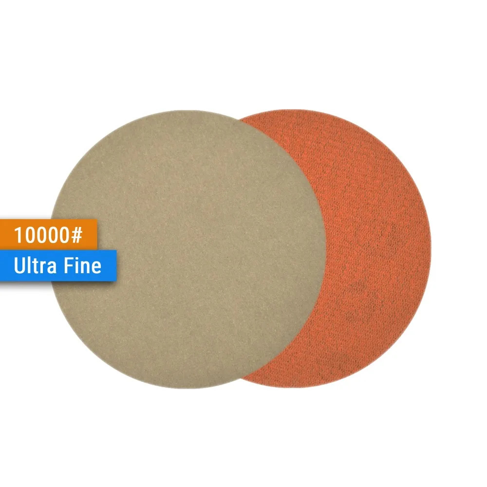 30PCS 3 Inch(75mm) Silicon Carbide Hook&Loop Flocking Waterproof Sanding Discs