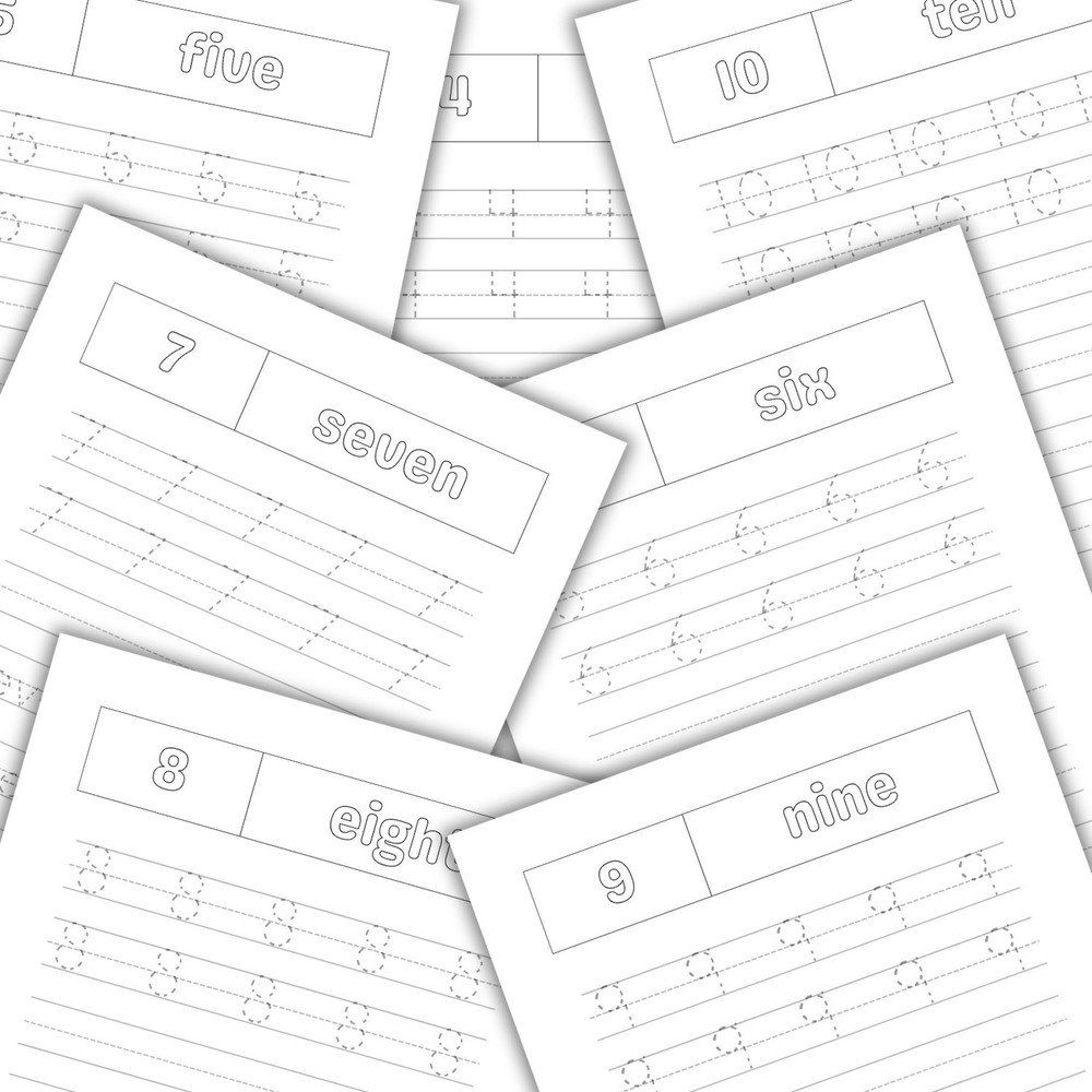 Numbers 1–100 Tracing Worksheets | Printable Number Writing Practice