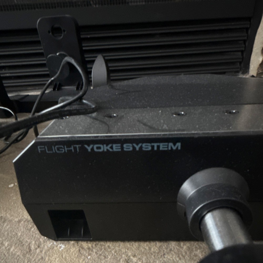 Logitech Flight Yoke System and Throttle Quadrant for Flight Simulation Controls