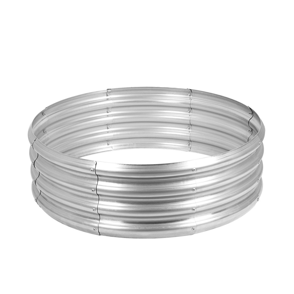 OUSHENG Galvanized Fire Pit Ring 36 inches diameter, 12 height, Gray