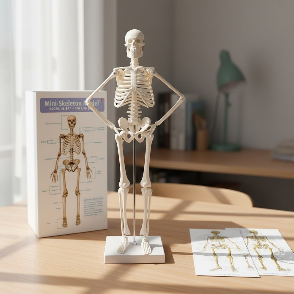 Educational 17.7” Anatomical Skeleton Model - Disassemblable for Hands-On Study