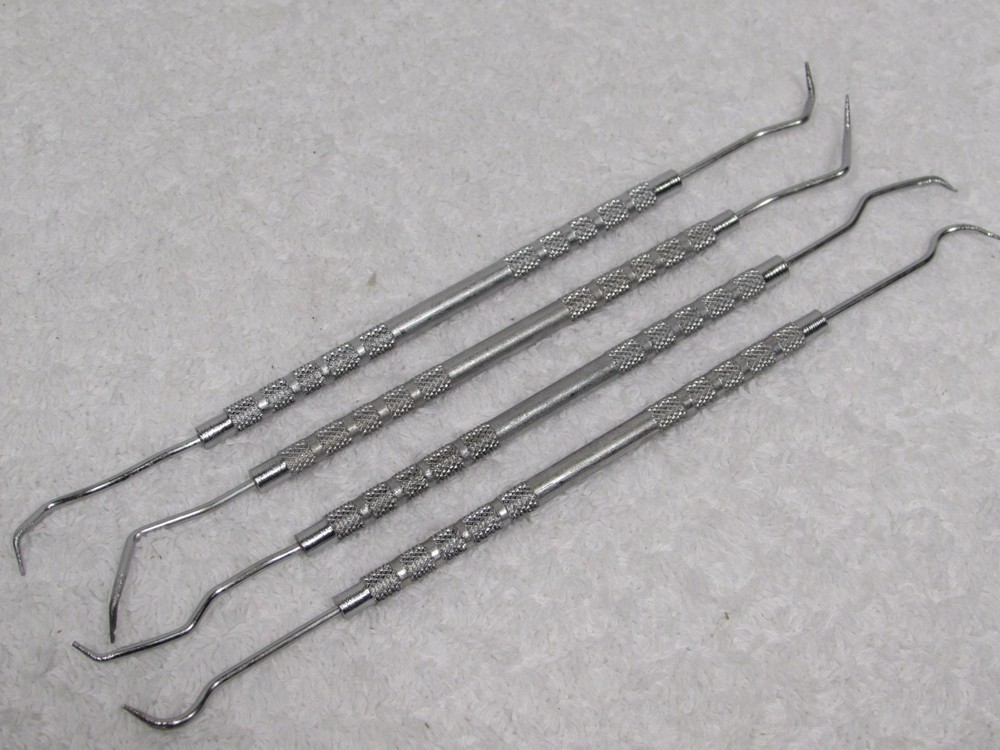 A/C O-RING COMPRESSION FITTING GASKET REMOVAL WAX TOOL 4 PROBE PICKS DOUBLE ENDS