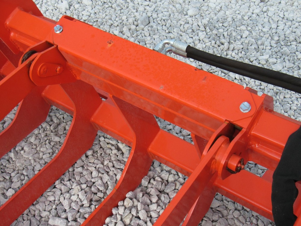 60" Root Grapple Grease and 48" Long Pallet Forks Attachment Combo Quick Attach