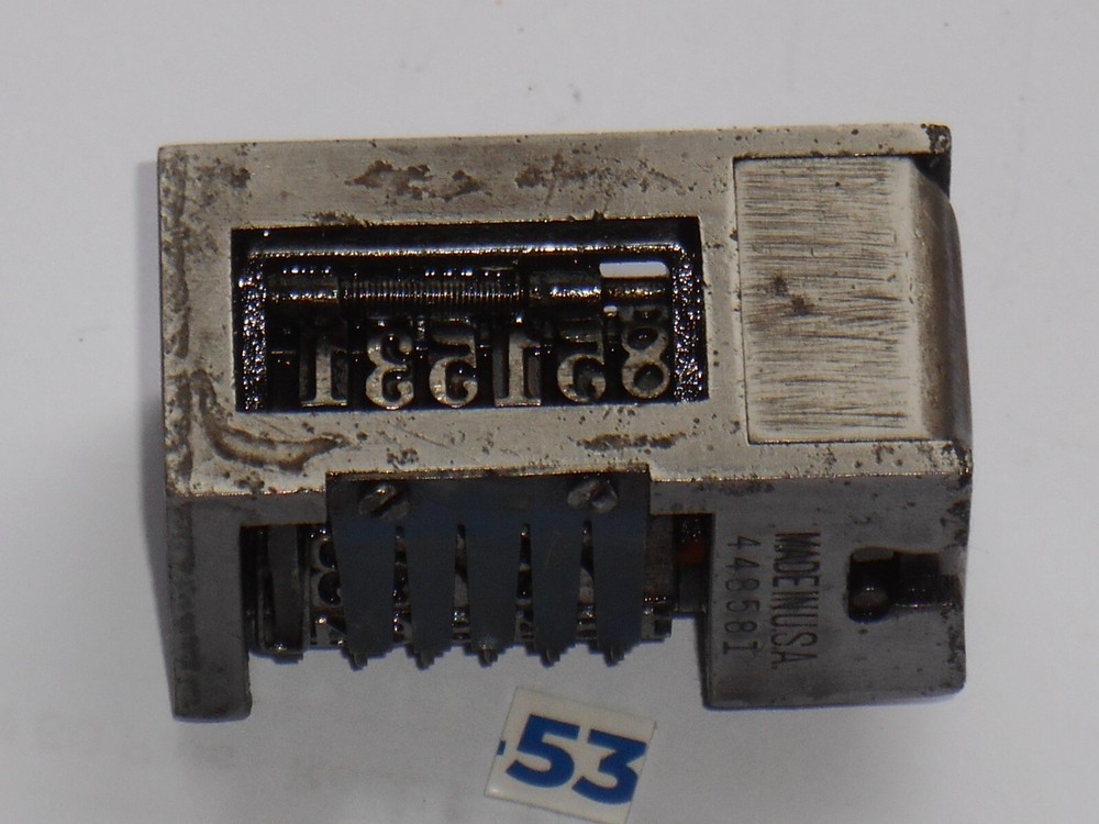 Blue Boy | letterpress numbering machine | 53