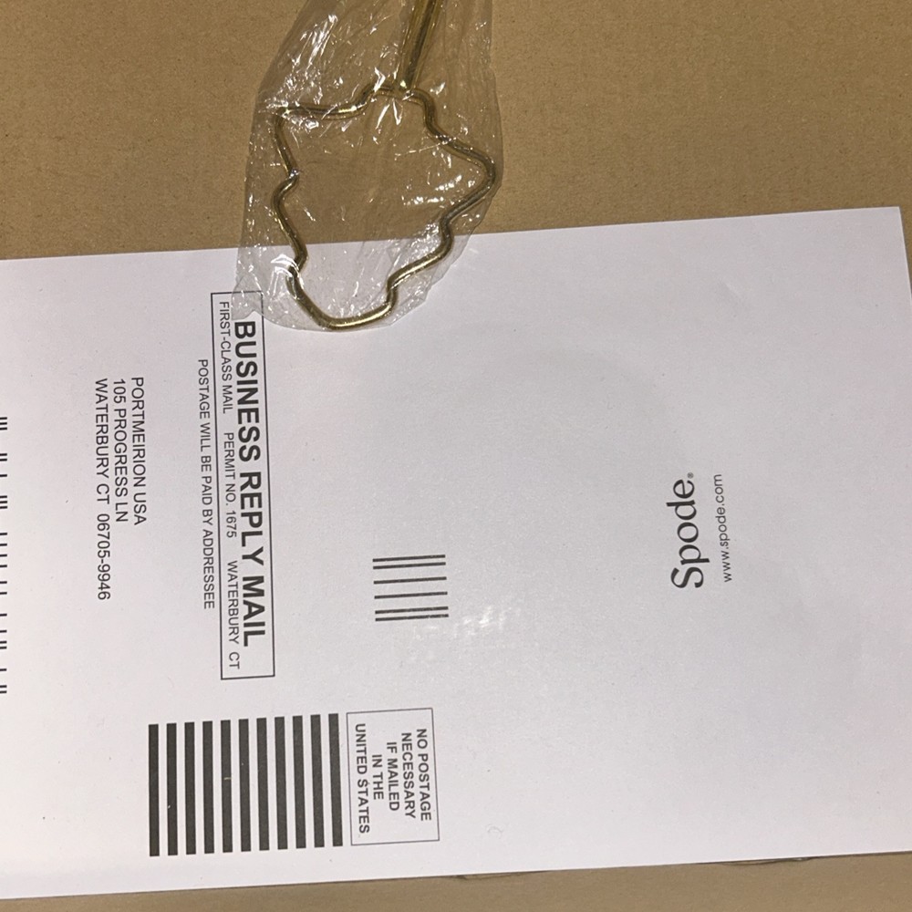 Spode Christmas Tree 3 Section Server with Tree Handle 11”